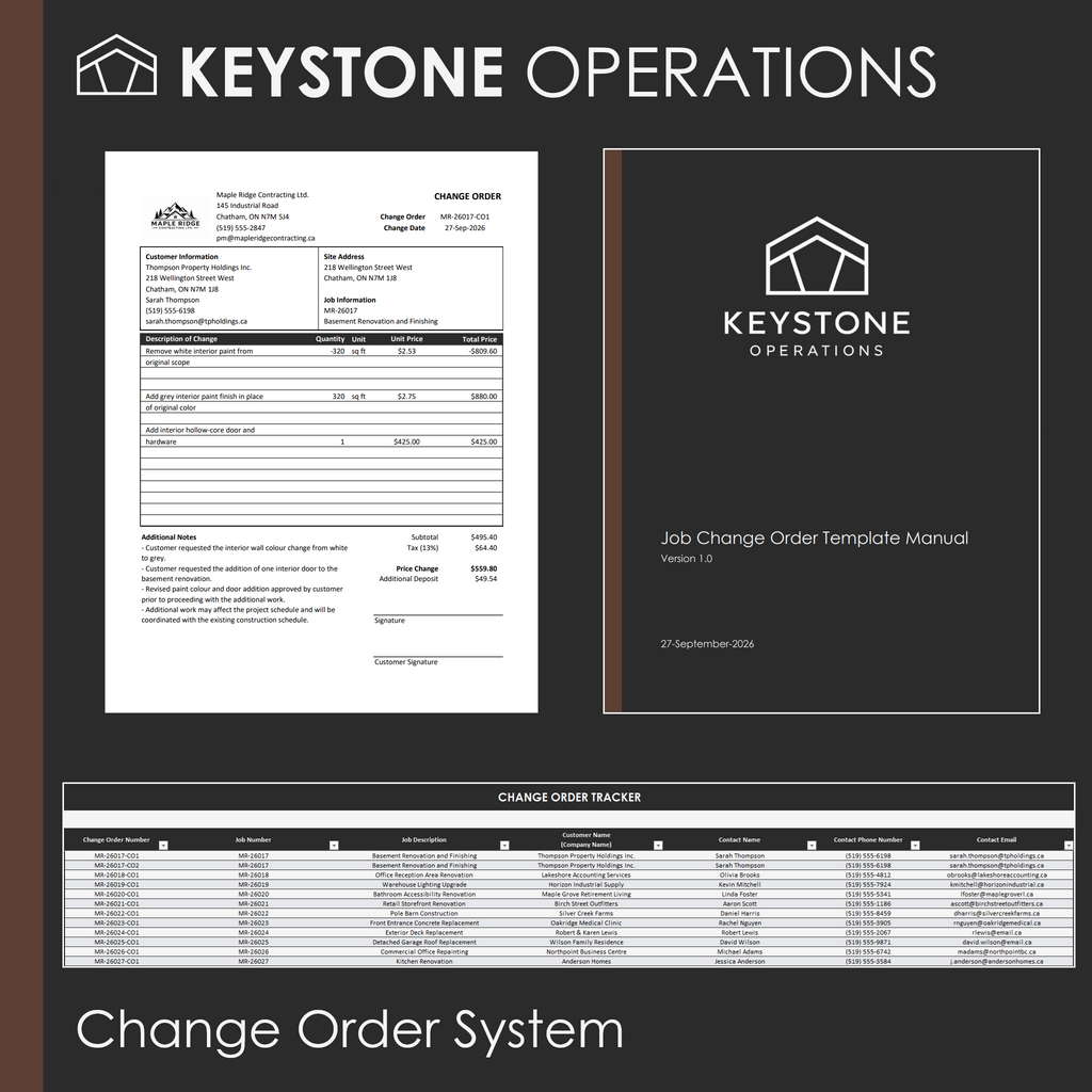 Change Order System