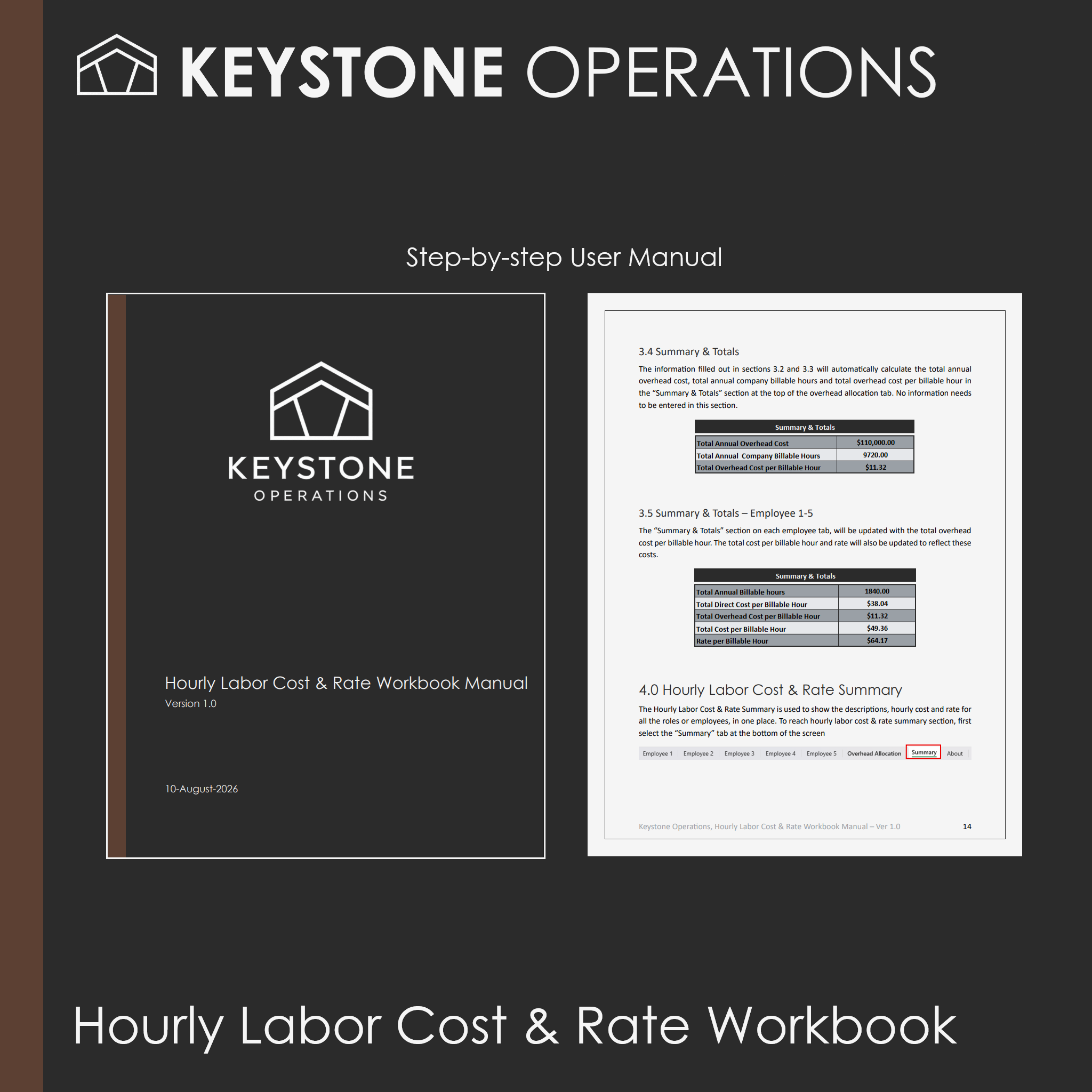 Hourly Labor Cost & Rate Workbook