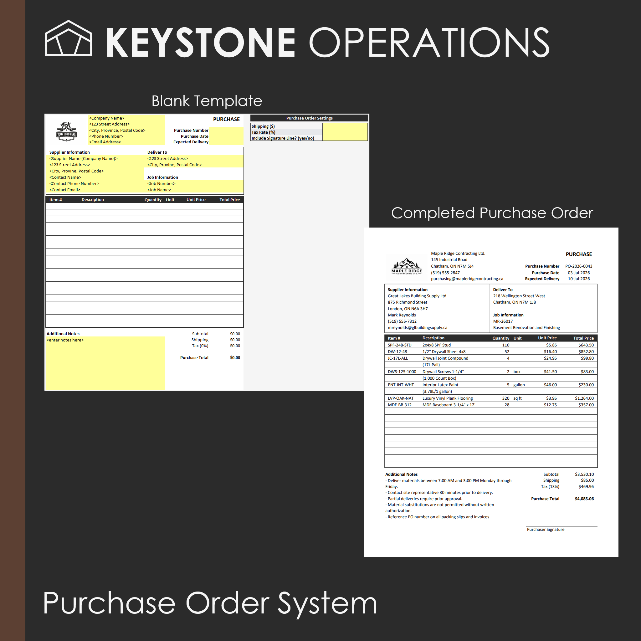Purchase Order System