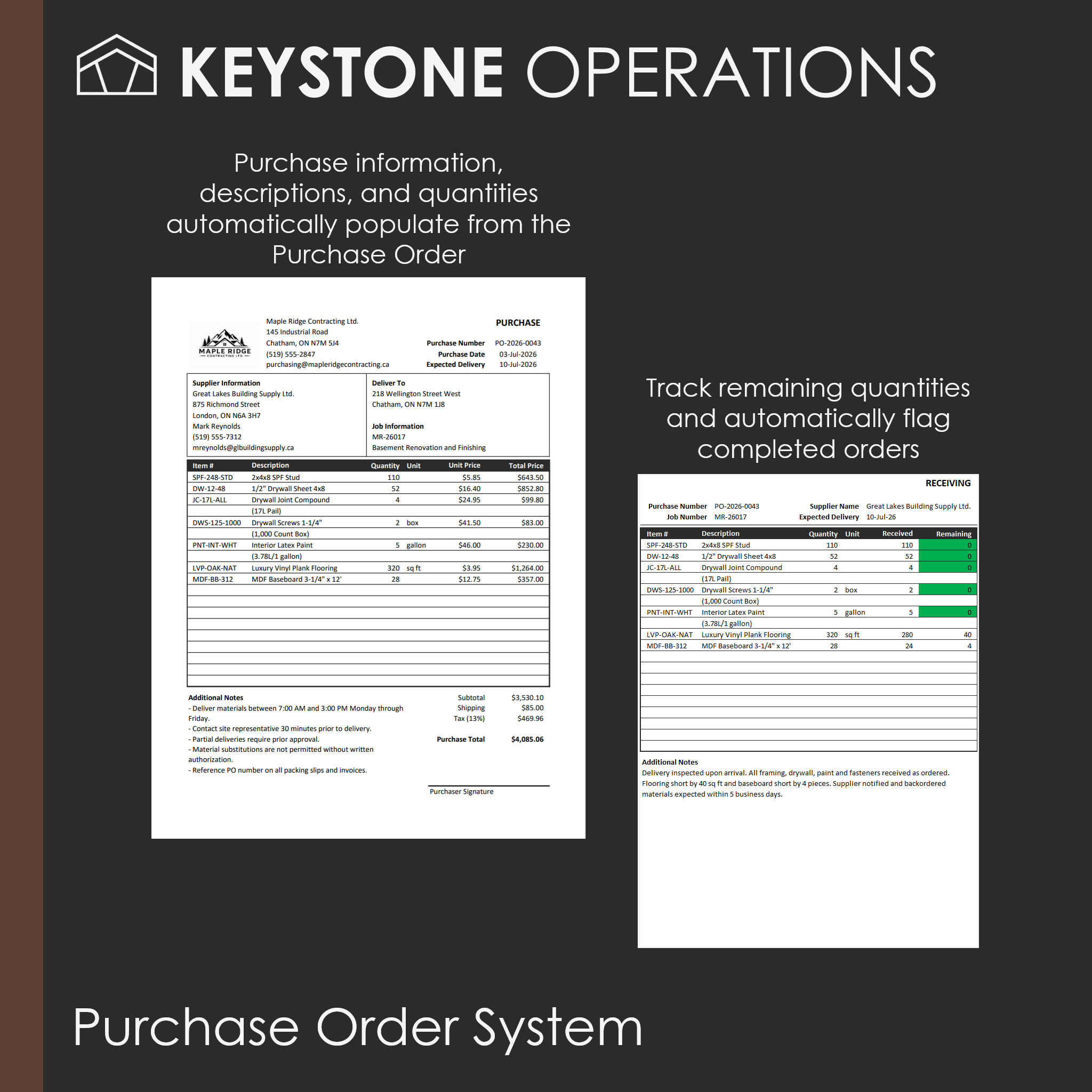 Purchase Order System