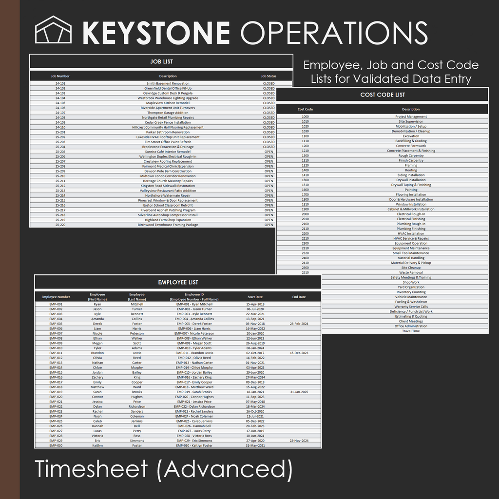 Timesheet (Advanced)